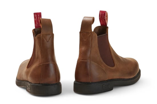 Rossi 607 Booma Rustic Brown Leather Chelsea Boots - Image 5