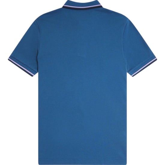 Fred Perry M3600 Twin Tipped Polo Shirt In Midnight Blue - Image 6