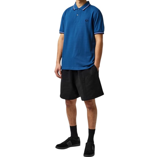 Fred Perry M3600 Twin Tipped Polo Shirt In Midnight Blue - Image 2