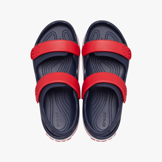 209423-4OT CROCBAND CRUISER Kids Sandals Navy/Varsity Red - Image 3