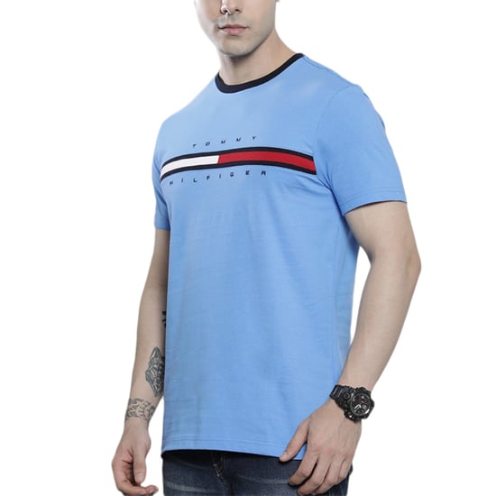 Tommy Hilfiger Mens T Shirts Signature Stripe Tee - Image 3