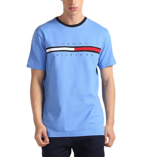 Tommy Hilfiger Mens T Shirts Signature Stripe Tee - Image 6
