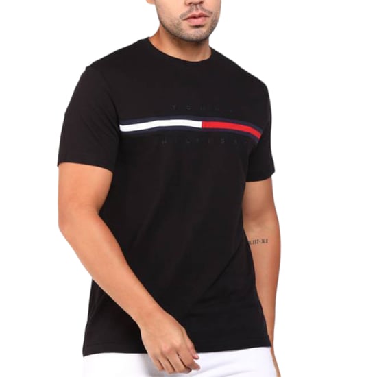 Tommy Hilfiger Mens T Shirts Signature Stripe Tee - Image 1
