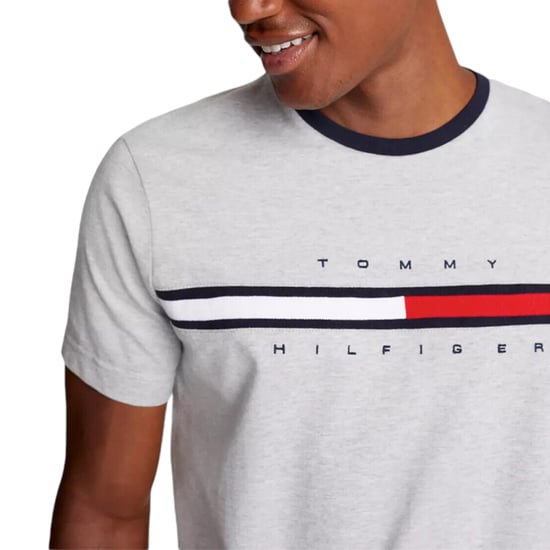 Tommy Hilfiger Mens T Shirts Signature Stripe Tee - Image 3