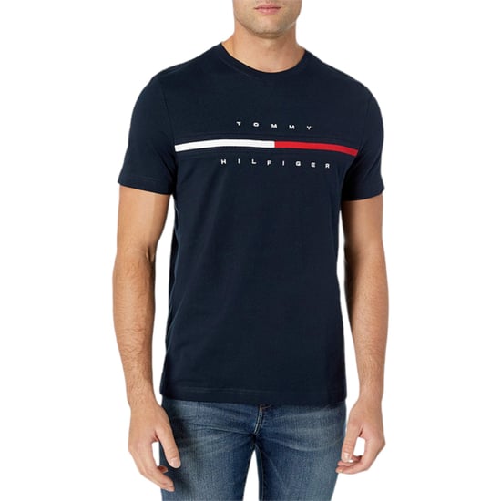 Tommy Hilfiger Mens T Shirts Signature Stripe Tee - Image 1