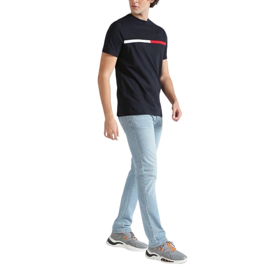 Tommy Hilfiger Mens T Shirts Signature Stripe Tee - Image 4