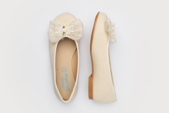 Ceremony ballerinas made of linen leather - Image 3