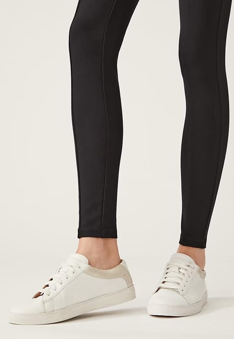 M&S Magic Shaping High Waisted Tummy Control Leggings in Black - Image 4