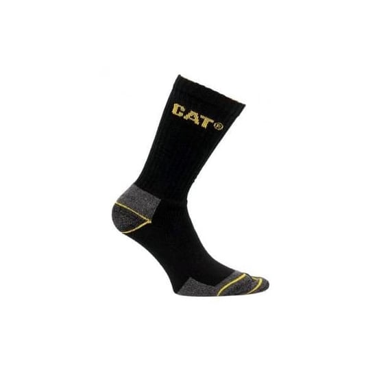 CAT CREW 3 PACK Mens Boot Socks Black - Image 2