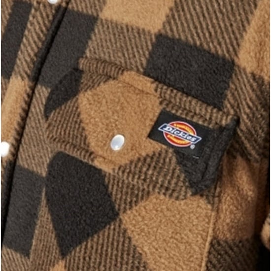 Dickies Heren Portland Lange Mouw Polyester Polar Fleece Gevoerde Shirt - Image 3