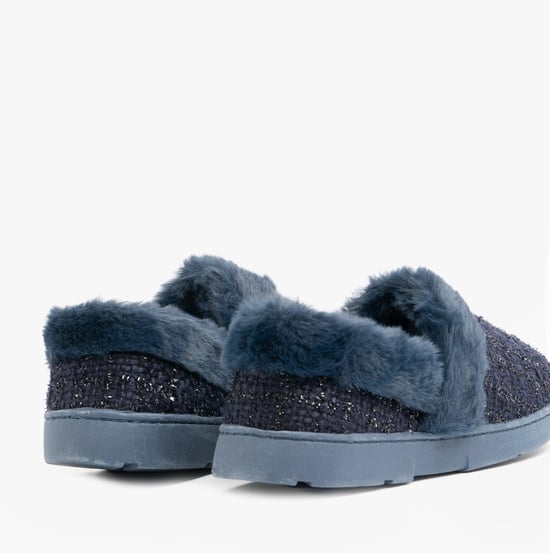 Dr Keller AVON Womens Full Slippers Navy - Image 3
