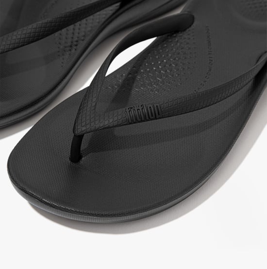 IQUSHION Dames Flip Flop Helemaal Zwart - Image 4