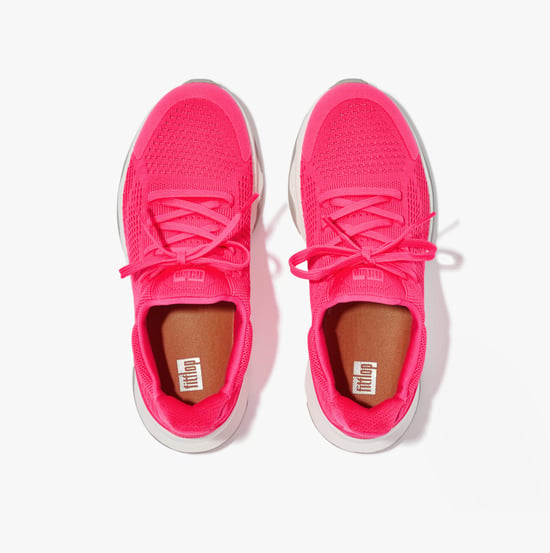 VITAMIN FFX Ladies Knit Sport Trainers Pop Pink - Image 4