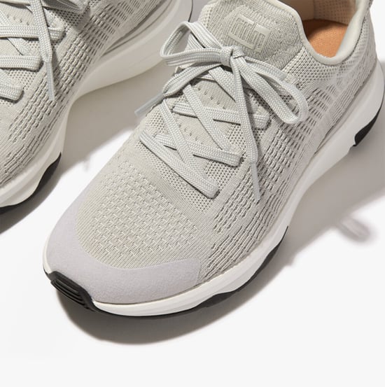 VITAMIN FFX Ladies Knit Sport Trainers Tiptoe Grey Mix - Image 3