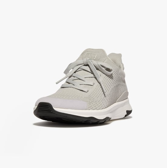 VITAMIN FFX Ladies Knit Sport Trainers Tiptoe Grey Mix - Image 5