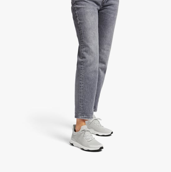 VITAMIN FFX Ladies Knit Sport Trainers Tiptoe Grey Mix - Image 6