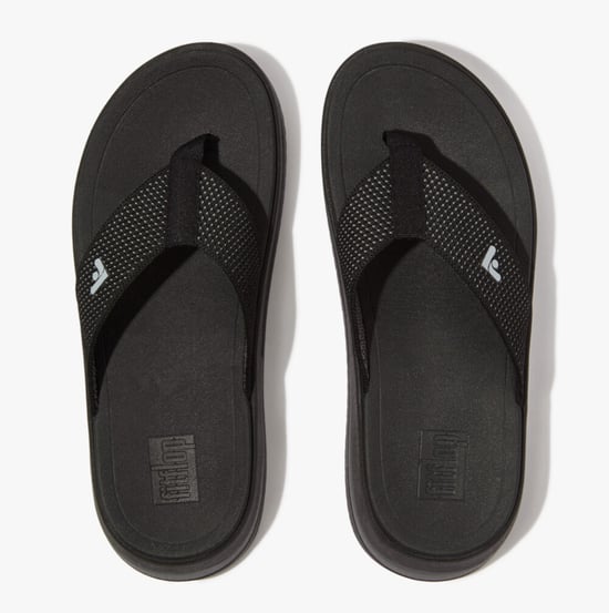SURFF TWO-TONE WEBBING Womens Toe Post Black - Image 4