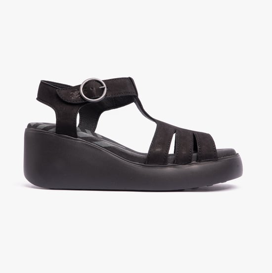 DUMA955FLY Womens Sandals Black - Image 1