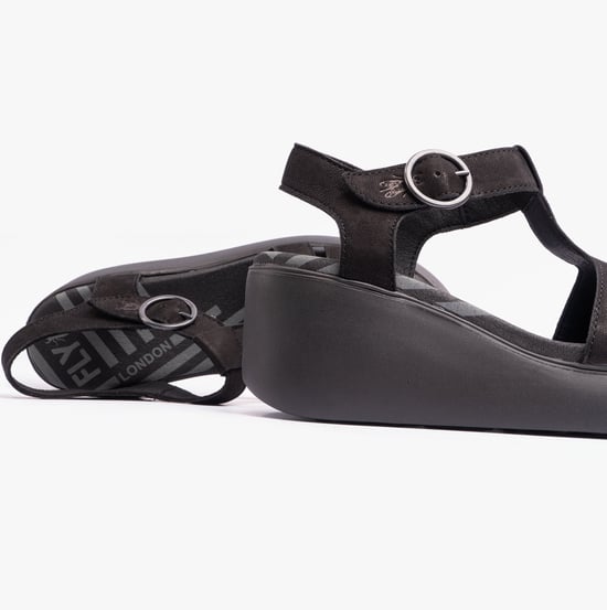 DUMA955FLY Womens Sandals Black - Image 3