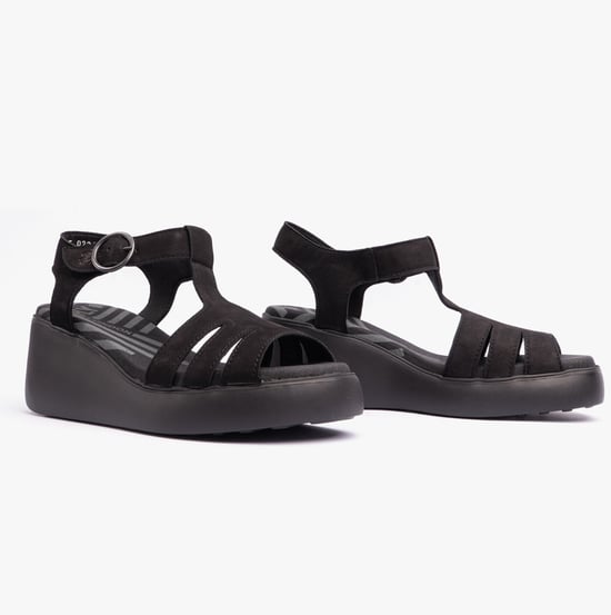 DUMA955FLY Womens Sandals Black - Image 2