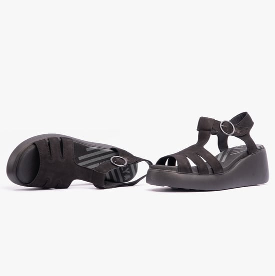 DUMA955FLY Womens Sandals Black - Image 5