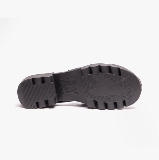 EMME511FLY Ladies Fisherman Sandals Black - Image 5