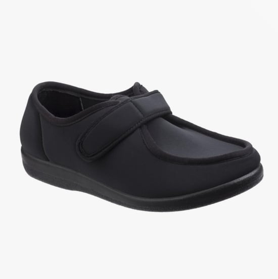 GBS Med NORTHWICK Womens Extra Wide Slippers Black - Image 2