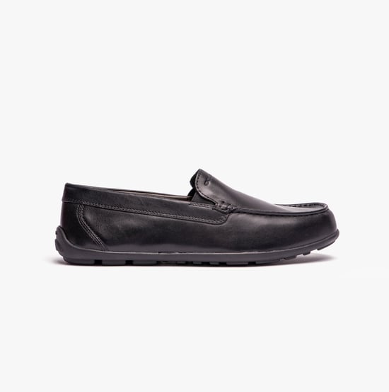 J NEW FAST BOY Boys School Shoes Black - Image 1