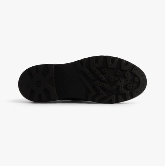 CASEY D Girls Leather Buckle School Shoes Black - Image 6