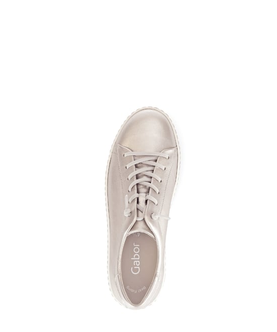 WOODALL Womens Trainers Beige - Image 4