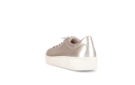 WOODALL Womens Trainers Beige - Image 3