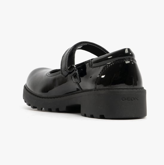 CASEY B Girls Patent Mary Jane School Shoes Black - Image 5
