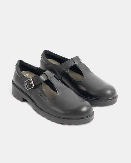 CASEY Girls Matte Black School Shoes - Image 2