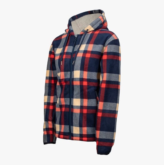 Hard Yakka CHECK ZOODIE Dames Sweatshirt Blauw - Image 2