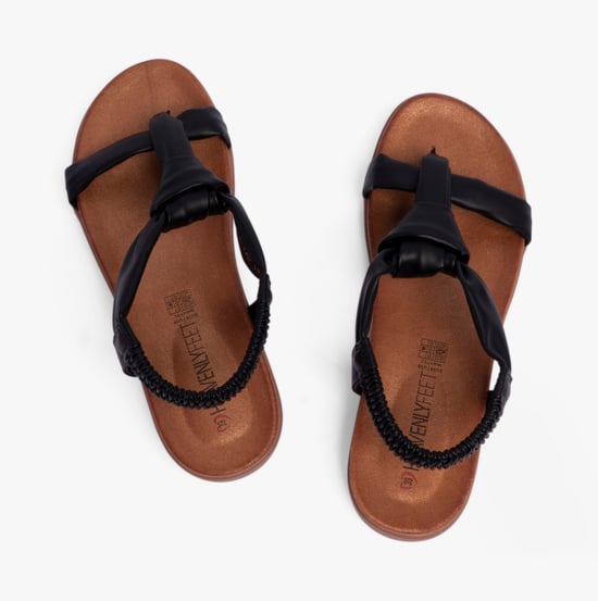 BUTTERCUP Womens Sandals Black - Image 3