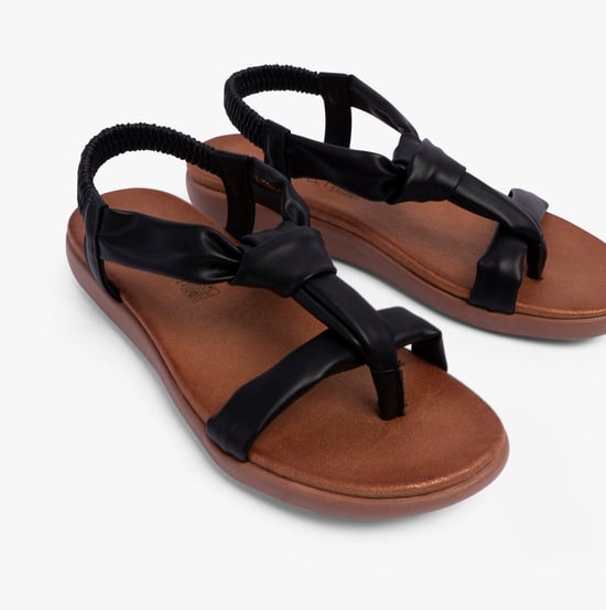 BUTTERCUP Womens Sandals Black - Image 5