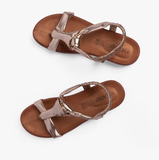 BUTTERCUP Womens Sandals Gold - Image 3