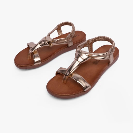 BUTTERCUP Womens Sandals Gold - Image 4