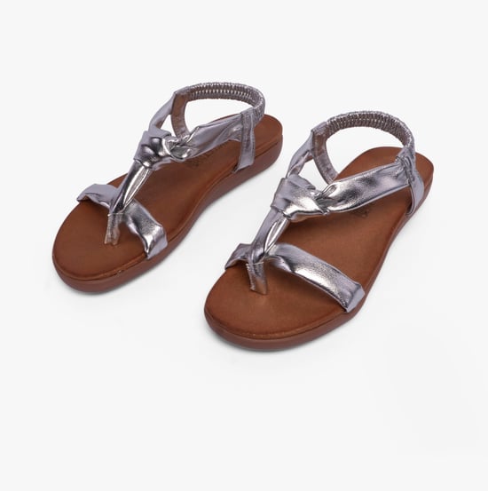 BUTTERCUP Womens Sandals Silver - Image 4