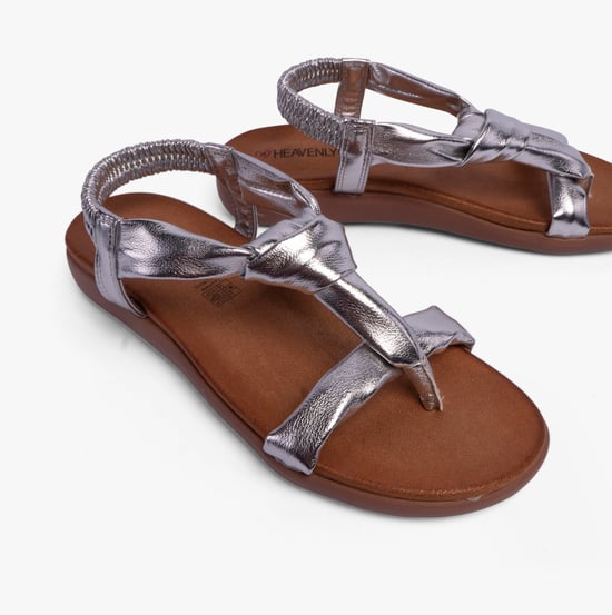 BUTTERCUP Womens Sandals Silver - Image 5