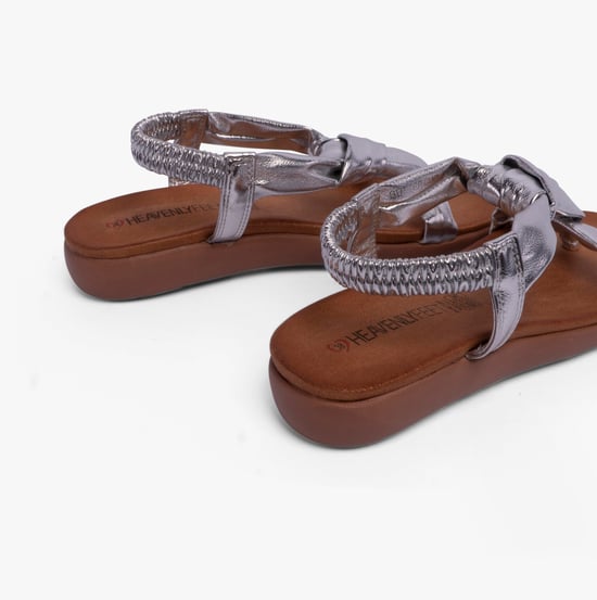 BUTTERCUP Womens Sandals Silver - Image 6