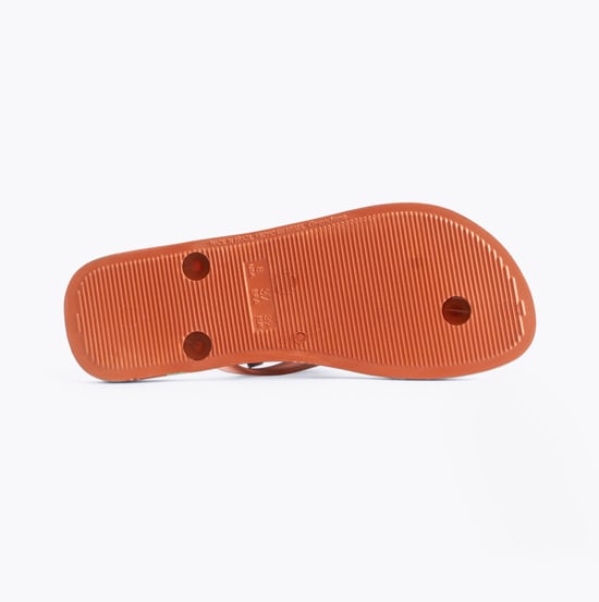 I LOVE SUN PRINT Womens Flip Flops Tan - Image 2