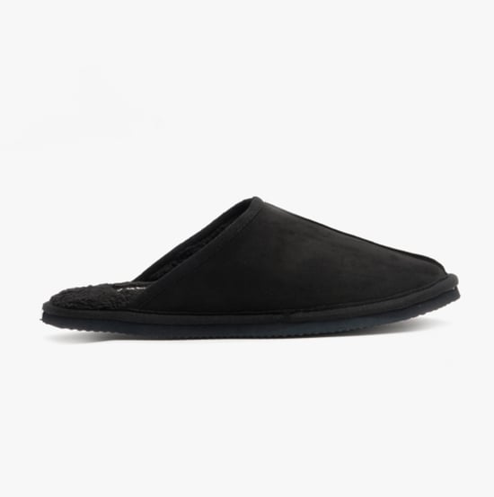 DUDELY Mens Microfiber Mule Slippers Anthracite - Image 1