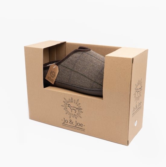 Jo & Joe HAMISH Mens Mule Slippers Dark Brown - Image 4