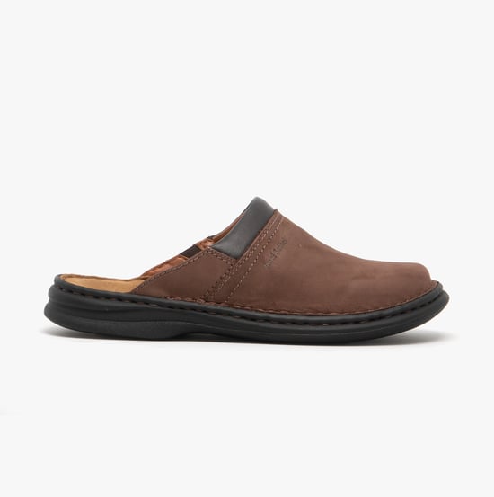 MAX Mens Nubuck Leather Mule Clogs Brasil - Image 1