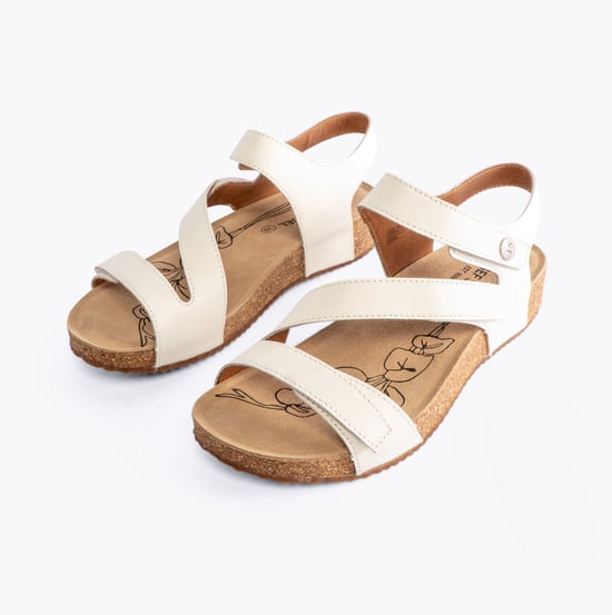 Josef Seibel Tonga 25 Wit - Josef Seibel Witte Leren Tussenstuk Dames Sandalen - Image 5