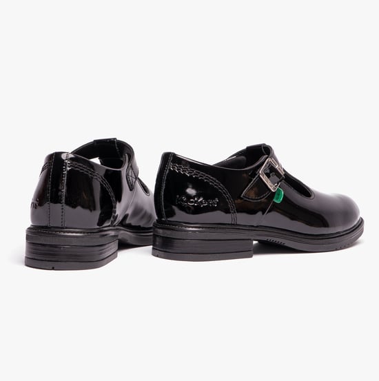 LACH T-BAR PATL JF Youth Womens School Shoes Black - Image 4