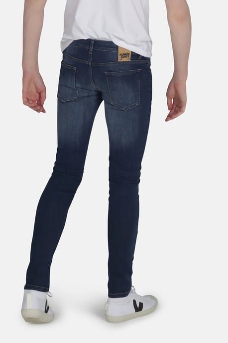 Blue Organic Cotton Skinny Fit Mid-Rise Denim Jeans - Image 2