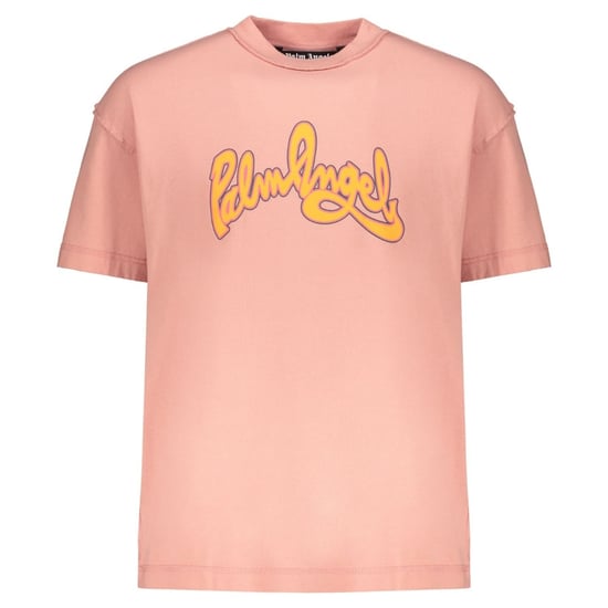 Palm Angels Seasonal Logo Insideout Pink T-Shirt - Image 1