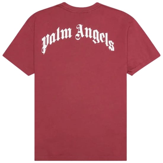 Palm Angels Kill The Bear-logo bordeaux T-shirt - Image 2
